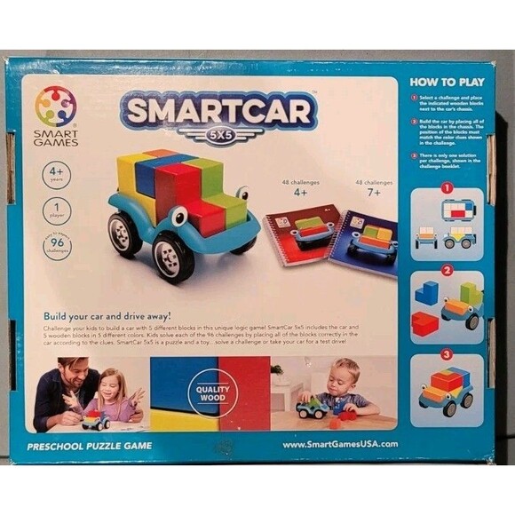 SmartGames Smart Car 5X5 Logic Game and Toy Car for Kids Ages 4 and Up - Picture 3 of 4